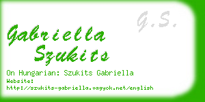 gabriella szukits business card